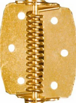 National Hardware 2 in. L Brass-Plated Spring Hinge 2 pk