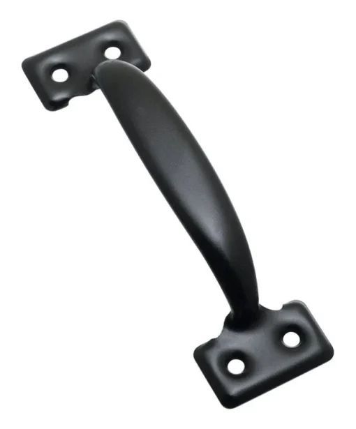 National Hardware 5-3/4 in. L Black Steel Door Pull
