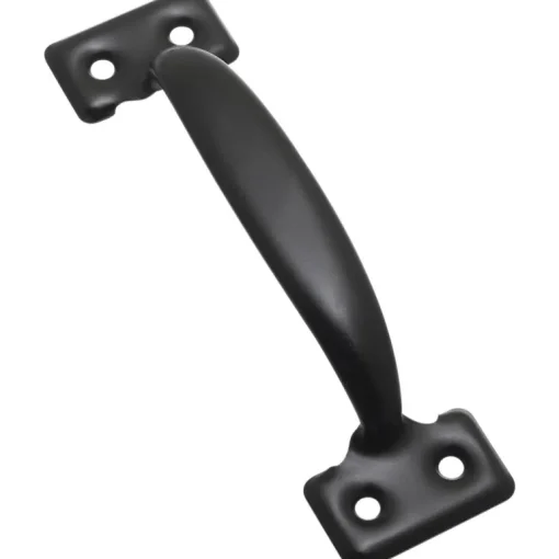 National Hardware 5-3/4 in. L Black Steel Door Pull