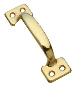 National Hardware 4 in. L Brass Gold Steel Universal Sash Lift Handle 1 pk