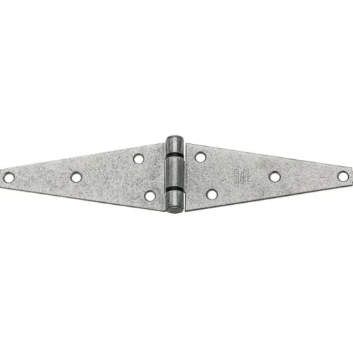 National Hardware 6 in. L Galvanized Silver Steel Heavy Duty Strap Hinge 2 pk