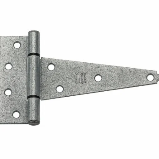 National Hardware 4 in. L Galvanized Silver Steel Heavy Duty T Hinge 2 pk