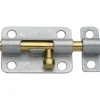 National Hardware 3 in. L Galvanized Brass/Steel Barrel Bolt 1 pk