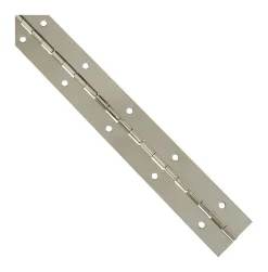 National Hardware 12 in. L Nickel Continuous Hinge 1 pk
