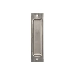 National Hardware 8 in. L Satin Nickel Gray Steel Flush Mortise Finger Pull
