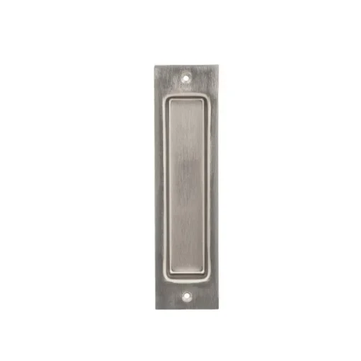 National Hardware 8 in. L Satin Nickel Gray Steel Flush Mortise Finger Pull