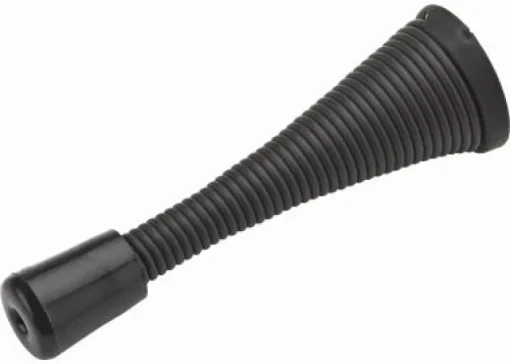 National Hardware 3 in. L Steel w/Rubber Tip Oil Rubbed Bronze Black Spring Door Stop Mounts to wall