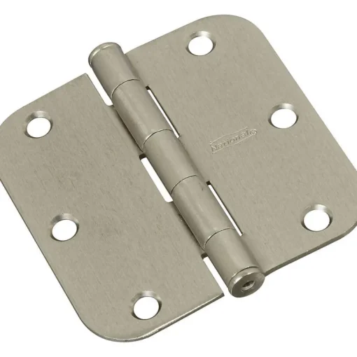 National Hardware 3-1/2 in. L Satin Nickel Door Hinge 1 pk