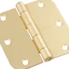 National Hardware 3-1/2 in. L Satin Brass Door Hinge 1 pk
