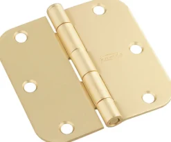 National Hardware 3-1/2 in. L Satin Brass Door Hinge 1 pk