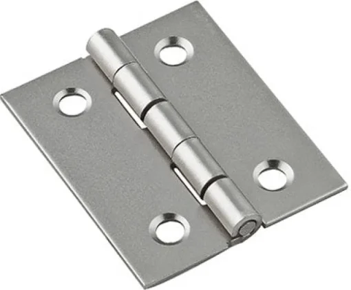National Hardware 1-1/2 in. L Satin Nickel Door Hinge 1 pk