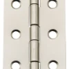 National Hardware 3-1/2 in. L Satin Nickel Door Hinge 1 pk