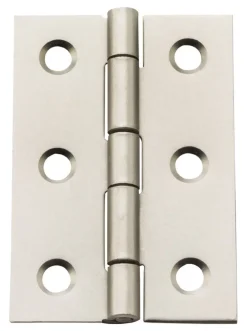 National Hardware 3-1/2 in. L Satin Nickel Door Hinge 1 pk