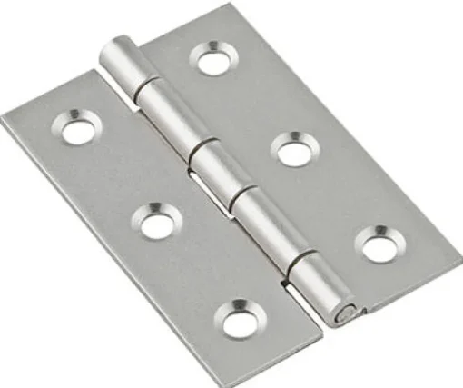 National Hardware 3-1/2 in. L Satin Nickel Door Hinge 1 pk