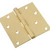 National Hardware 4 in. L Satin Brass Door Hinge 1 pk