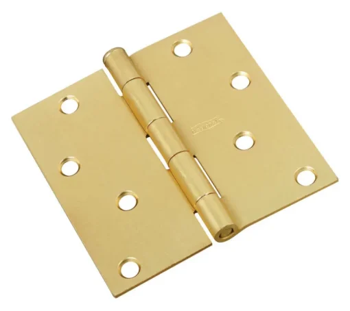 National Hardware 4 in. L Satin Brass Door Hinge 1 pk