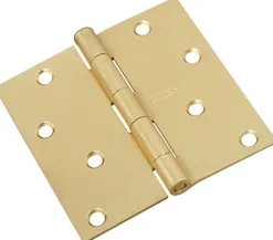 National Hardware 4 in. L Satin Brass Door Hinge 1 pk