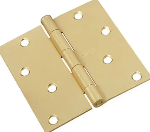 National Hardware 4 in. L Satin Brass Door Hinge 1 pk