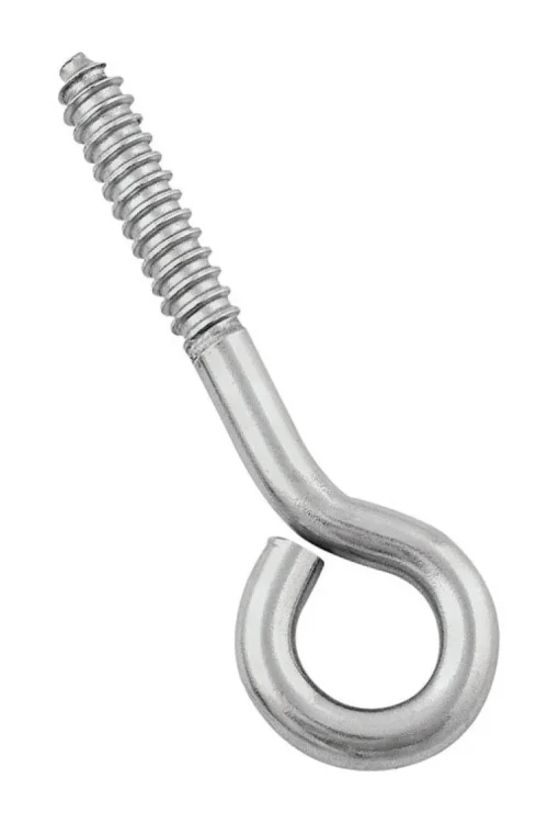 National Hardware 4.5 in. L Silver Stainless Steel Lag Screw Eye 1 pk