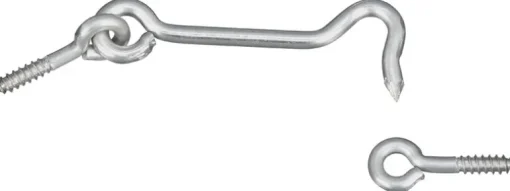 National Hardware 3 in. L Silver Stainless Steel Hook and Eye Closure 2 pk