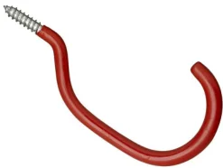 National Hardware 5.88 in. L Vinyl Coated Red Steel Bicycle Hook 40 lb. cap. 1 pk