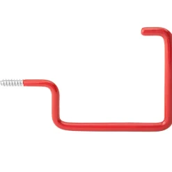 National Hardware 6 in. L Vinyl Coated Red Steel Large Screw Hook 15 lb. cap. 1 pk