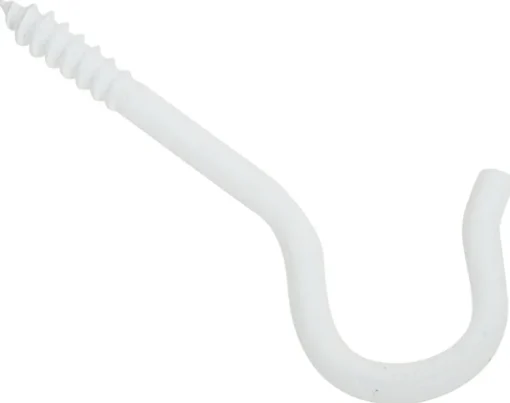 National Hardware 2.5 in. L White Steel Ceiling Hook 25 lb. cap. 1 pk