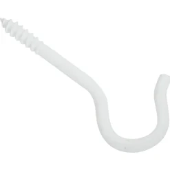 National Hardware 2.5 in. L White Steel Ceiling Hook 25 lb. cap. 1 pk