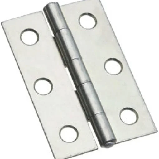National Hardware 2-1/2 in. L Zinc-Plated Narrow Hinge 2 pk
