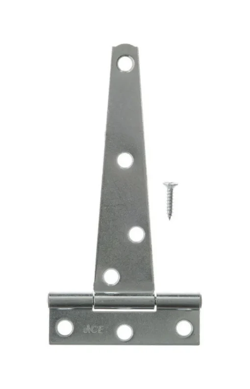 National Hardware 5 in. L Zinc-Plated Light T-Hinge 2 pk