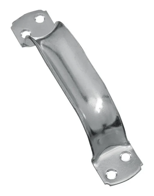 National Hardware 6-3/4 in. L Zinc-Plated Silver Steel Door Pull