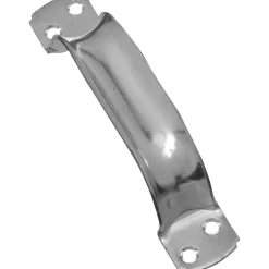 National Hardware 6-3/4 in. L Zinc-Plated Silver Steel Door Pull