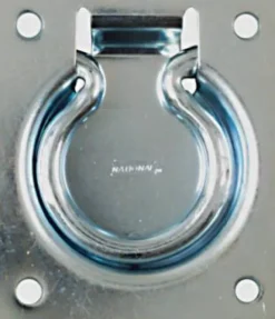 National Hardware 3-1/2 in. L Zinc-Plated Silver Steel Ring Pull