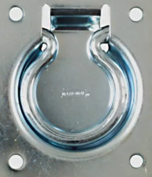 National Hardware 3-1/2 in. L Zinc-Plated Silver Steel Ring Pull