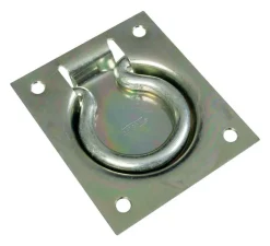 National Hardware 3-1/2 in. L Zinc-Plated Silver Steel Ring Pull