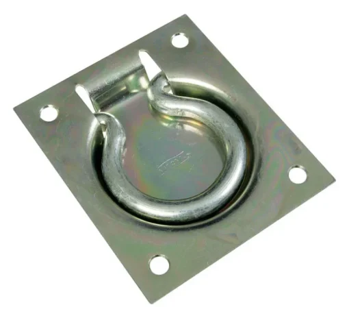 National Hardware 3-1/2 in. L Zinc-Plated Silver Steel Ring Pull