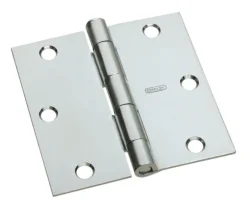 National Hardware 3 in. L Zinc-Plated Door Hinge 1 pk