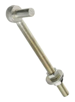 National Hardware 12 in. L Zinc-Plated Silver Steel Bolt Hook 1 pk
