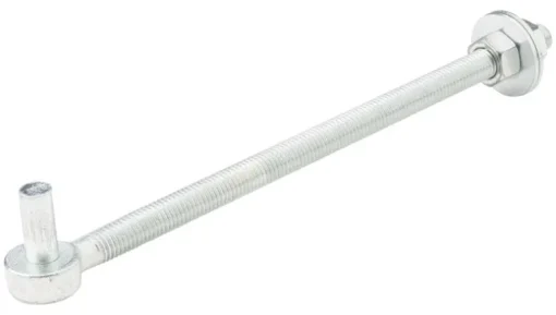 National Hardware 12 in. L Zinc-Plated Silver Steel Bolt Hook 1 pk