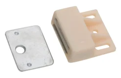 National Hardware 1-5/32 in. W X 1 in. L White Metal Magnetic Catch 1 pk