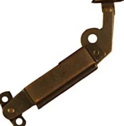 National Hardware Antique Brass Steel Right Hand Mount Spring Lid Support 5.5 in. 1 pk