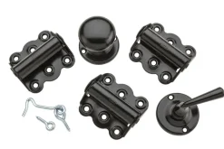 National Hardware Black Steel Screen/Storm Door Hardware Set 1 pk