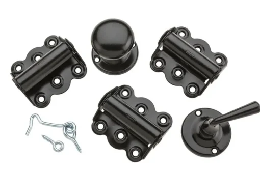 National Hardware Black Steel Screen/Storm Door Hardware Set 1 pk