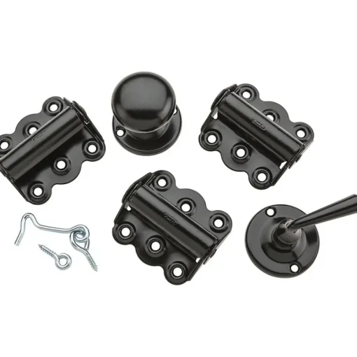 National Hardware Black Steel Screen/Storm Door Hardware Set 1 pk