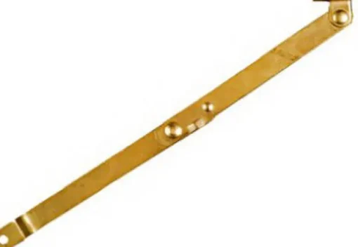 National Hardware Brass-Plated Steel Right Hand Folding Support Mount 1.38 in. 9 in. 1 pk