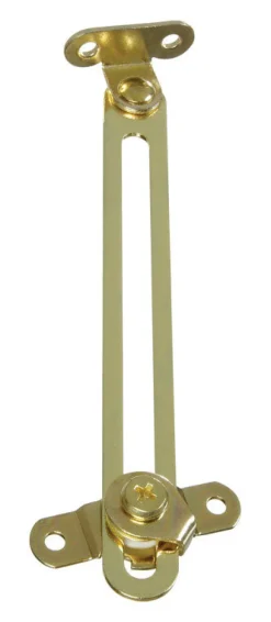 National Hardware Brass-Plated Steel Friction Lid Support 6 in. 1 pk