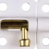 National Hardware Brass-Plated White Steel Window Bolt 2 in. L 1 pk