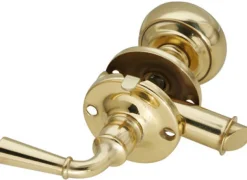 National Hardware Bright Brass Zinc Screen Storm Door Latch 1 pk
