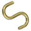 National Hardware Gold Solid Brass 1 in. L Open S-Hook 1 pk