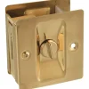 National Hardware Polished Brass Gold Brass Pocket Door Latch 1 pk